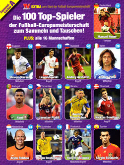 TV Direkt Sammelbilder  der Fussball-EM 2012, Serie A, Seite 1