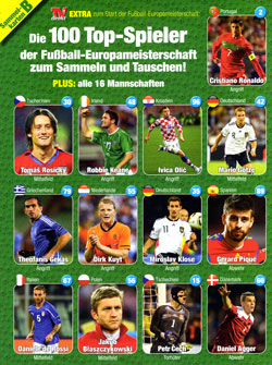 TV Direkt Sammelbilder  der Fussball-EM 2012, Serie B, Seite 1
