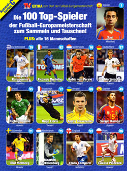 TV Direkt Sammelbilder  der Fussball-EM 2012, Serie C, Seite 1